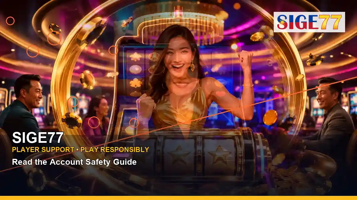 SIGE77 SIGE77 snooker information for Philippine users scene with centered reels casino bonus games for players in the