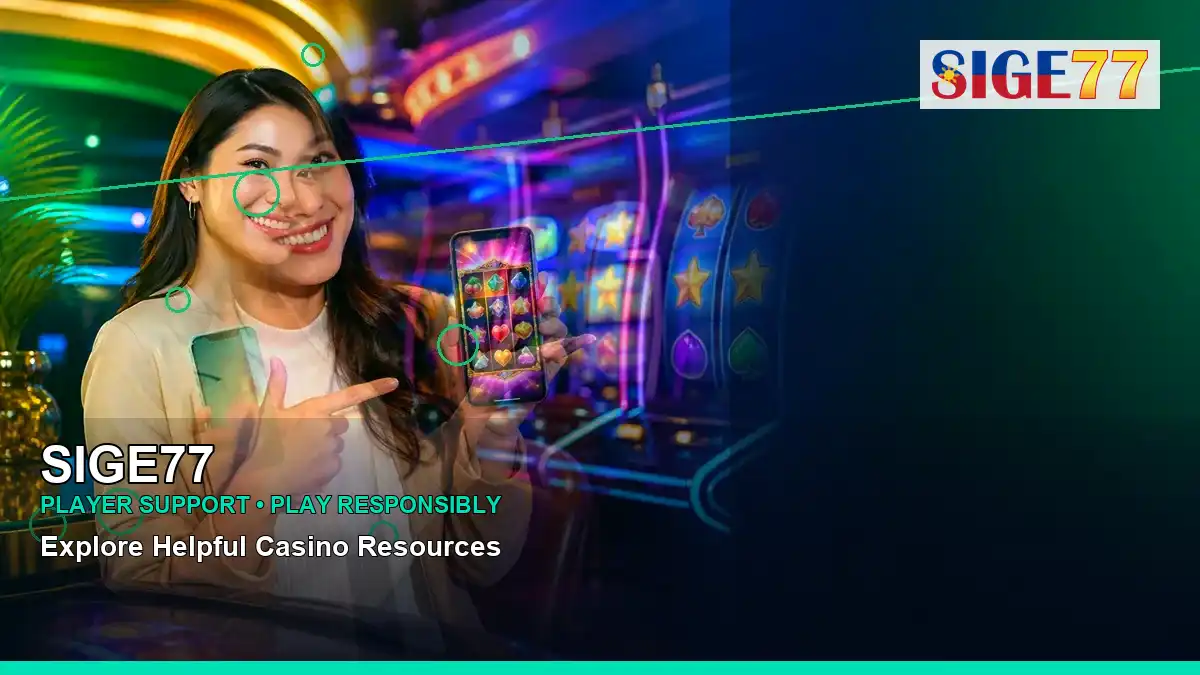 SIGE77 left close-up first casino deposit and wallet options highlighting mobile-friendly casino play